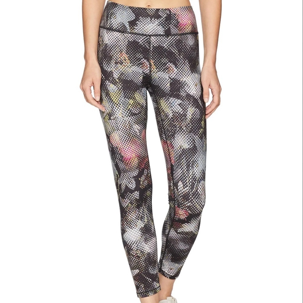 PrAna Roxanne Floral Geometric Printed Athletic Workout Mid Rise Legging XS